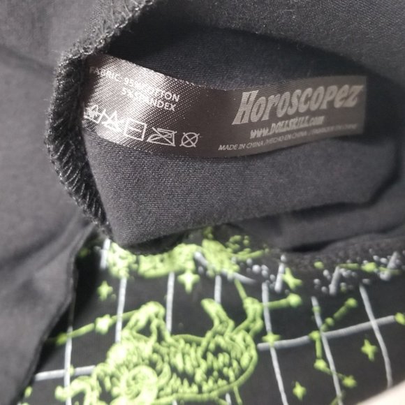 Dolls Kill Horoscopez Constellation Mini Dress Short Sleeve Mock Neck Zodiac - Picture 9 of 9